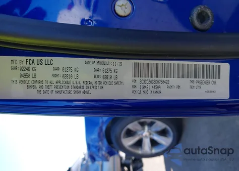 2019 Dodge Challenger Sxt z USA, uszkodzony, nr VIN 2C3CDZAG9KH750422